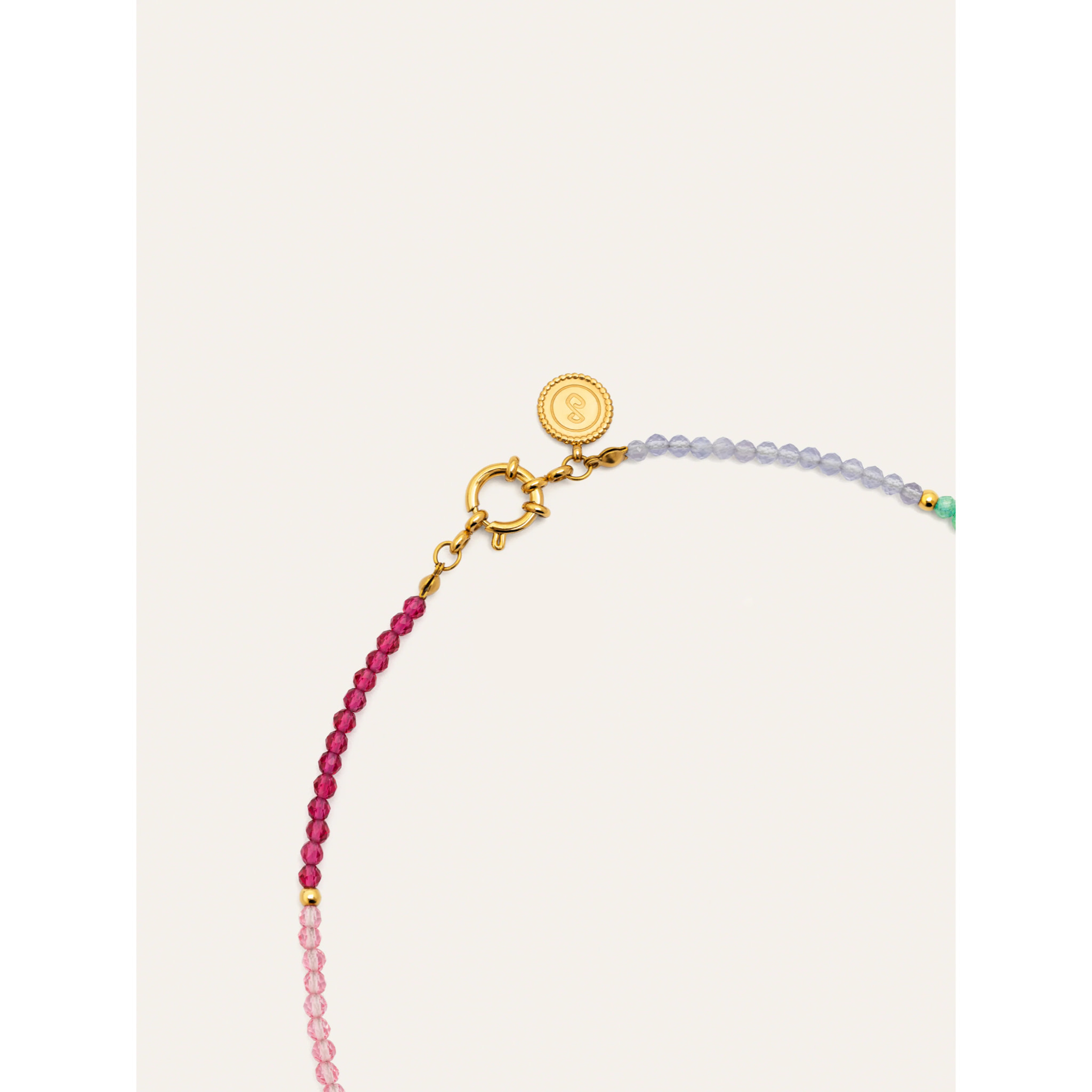 Collana Dye Dots Pastel Acciao Placcato Oro