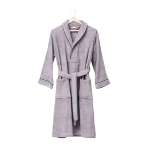 Albornoz s/m 100% algodón 360gsm gris scalpers home