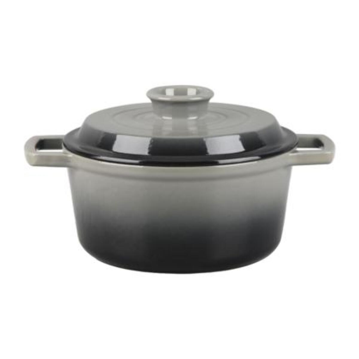 Cocotte en fonte ronde   - "Masseiron Ardoise"