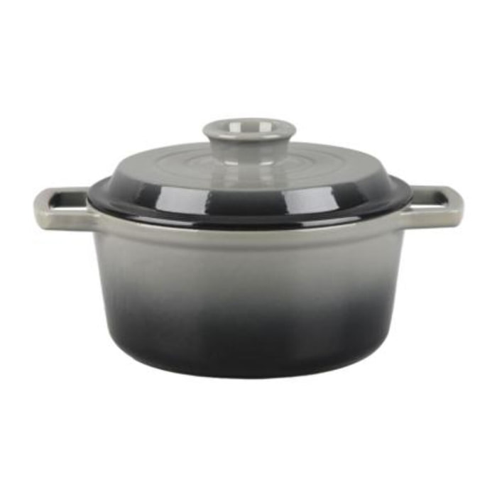 Cocotte en fonte ronde   - "Masseiron Ardoise"
