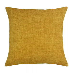 Housse de coussin polyester jeu d'unis orange Tweed orange