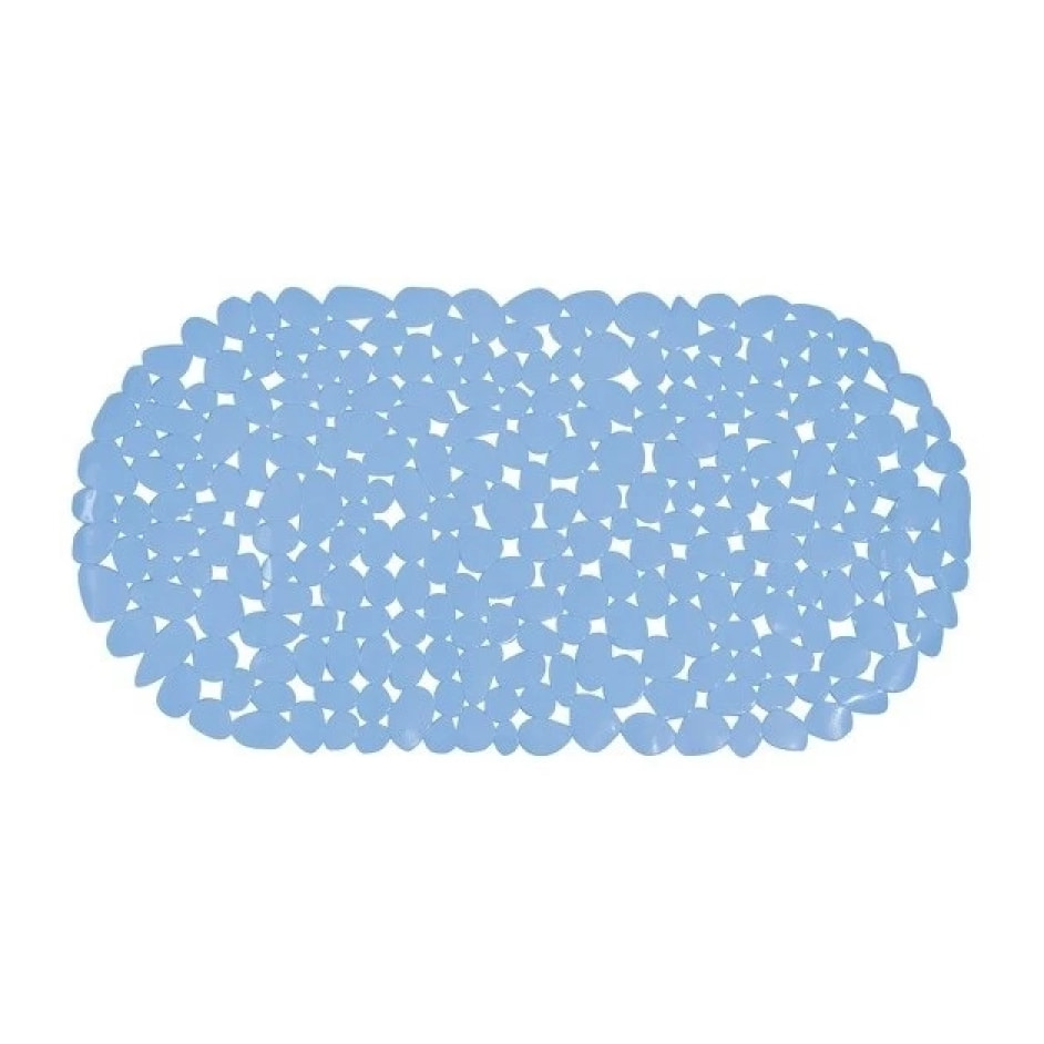 Tapis Fond de baignoire PVC GALETS Bleu Ciel MSV