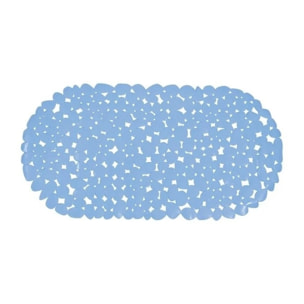 Tapis Fond de baignoire PVC GALETS Bleu Ciel MSV