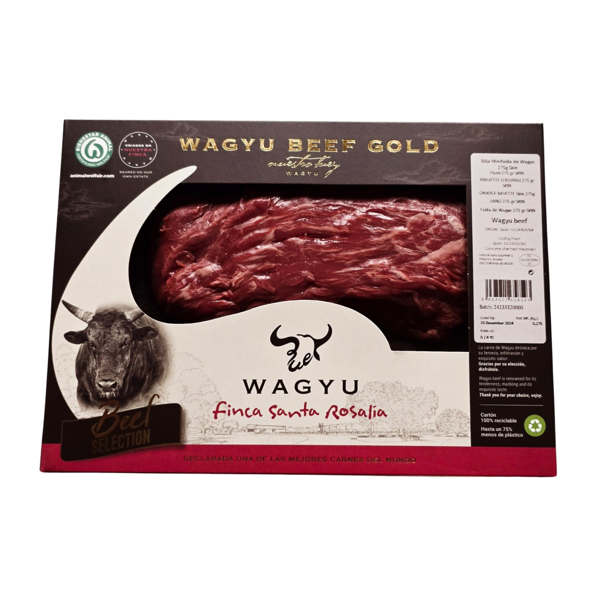 Bavette d'Aloyau Wagyu Gold*** - 275g - Espagne - Finca Santa Rosalia - Grandiose