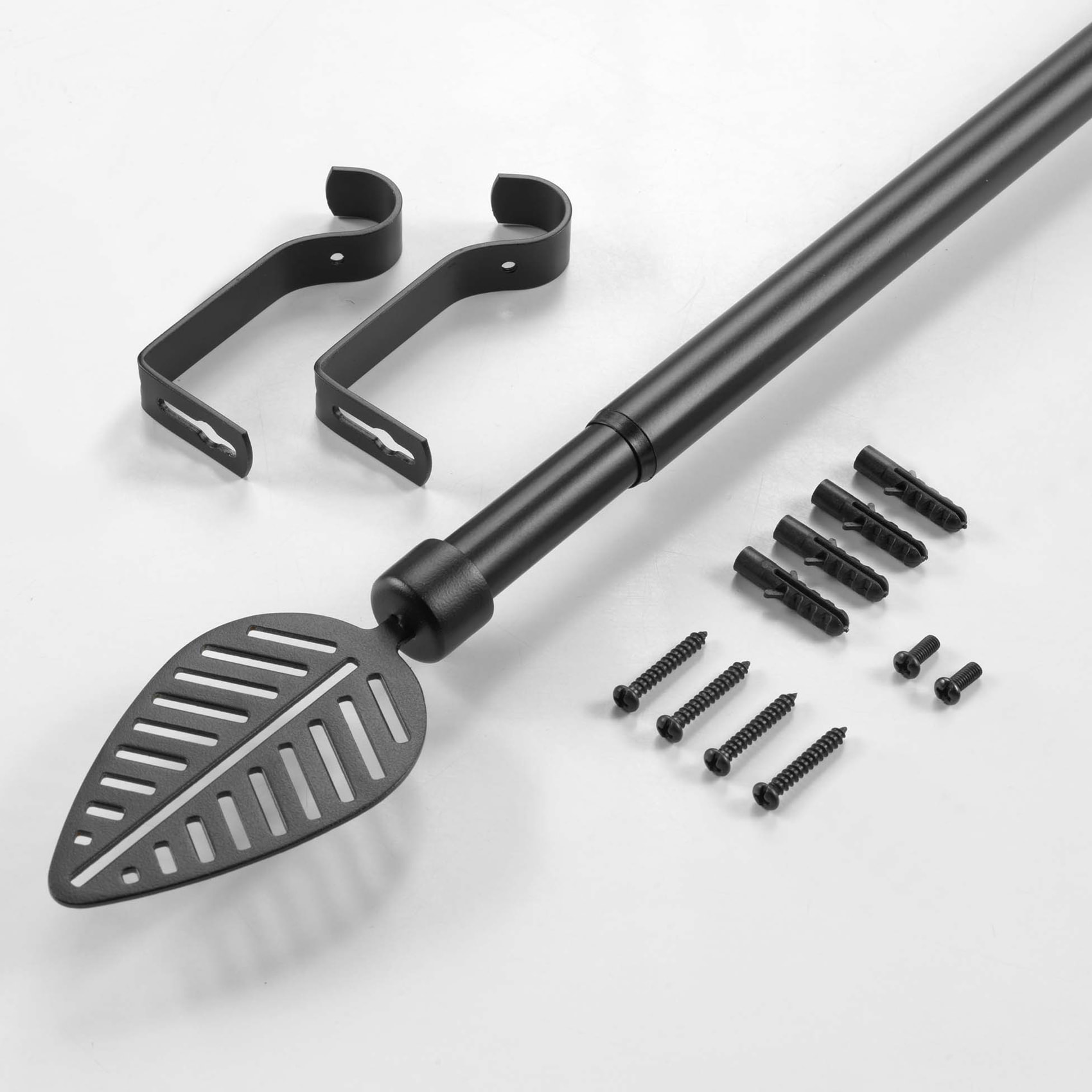 Tringle extensible en kit - Noir