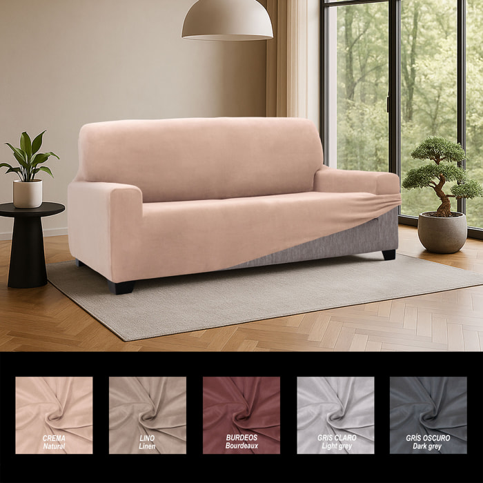 Funda de sofá TERCIOPELO ANTI MANCHAS Multi elástica modelo VERONICA