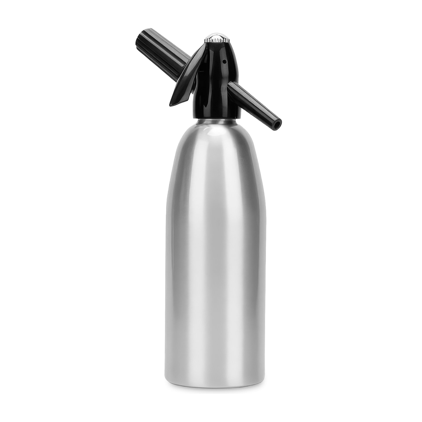 Sifón de 1L para preparar agua con gas y bebidas carbonatadas en casa.