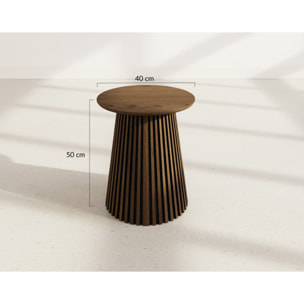 Freya - bout de canapé - 40x50 cm - Marron