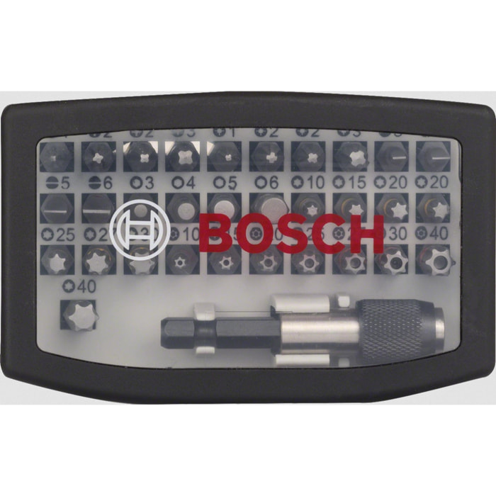 Coffret BOSCH 32 pieces - Embouts de vissage + porte embouts 1/4' - 2607017319