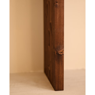 Console en bois massif ton noyer 120x80cm Hauteur: 80 Longueur: 120 Largeur: 30