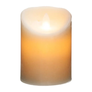 Bougie LED ronde H.10cm blanc chaud