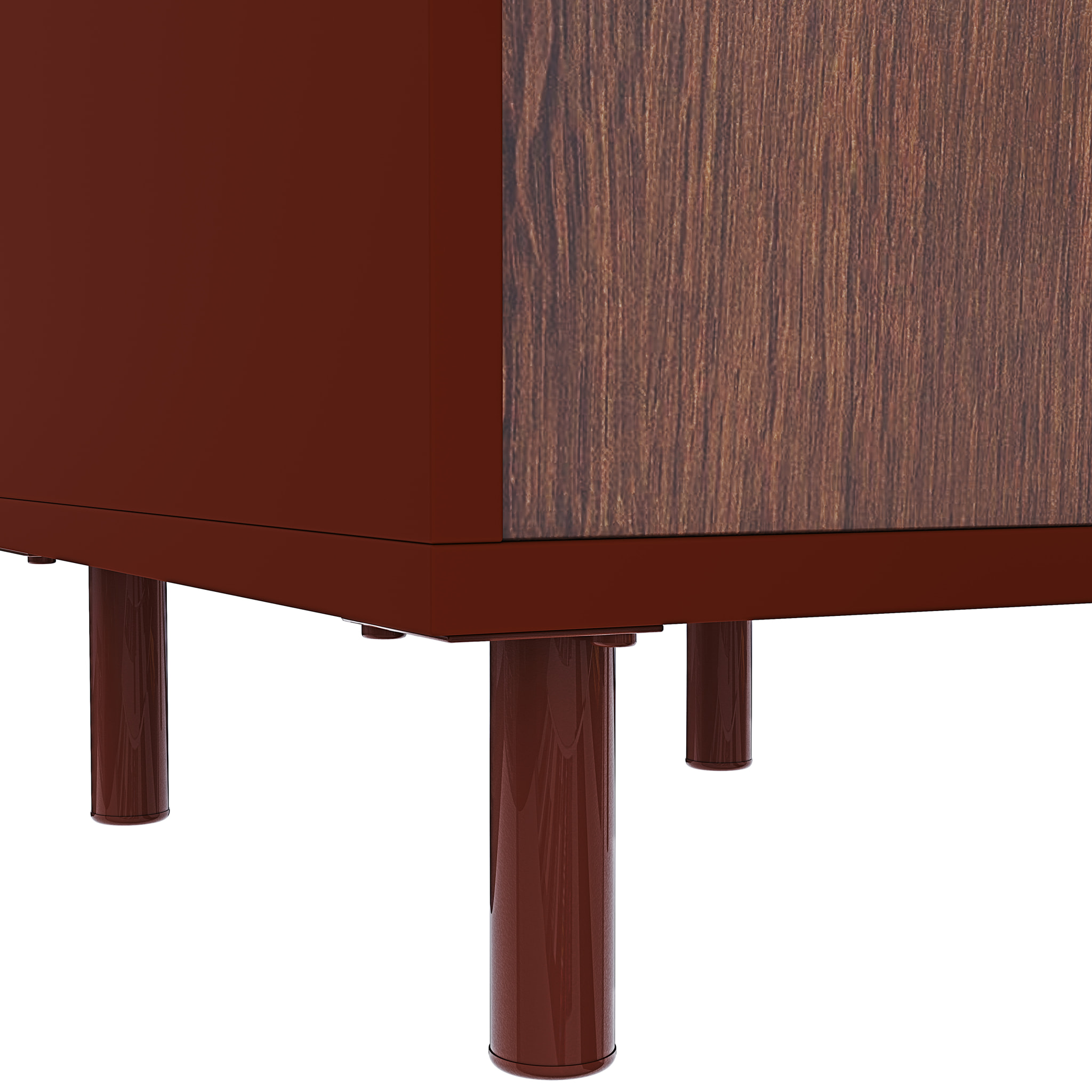 Scrivania Con Ripiano Lucido Vetro Con 2 Scomparti Scrittoio Mobile Computer Desk Ufficio Studio Cameretta Soggiorno Sala Pranzo 110x76.5x55 cm Rovere