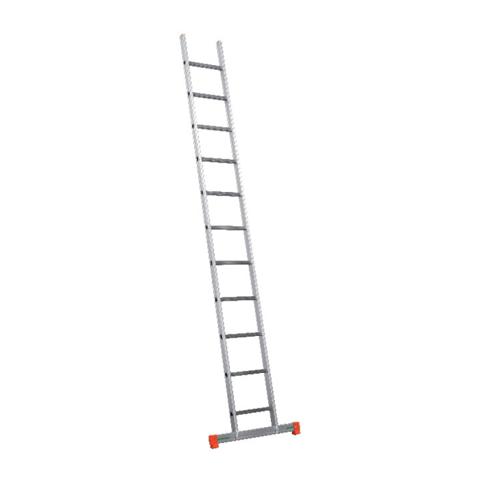 Echelle simple alu FACAL 11 échelons Haut. travail 4.45 m Genia Barre stab. - GS350/B