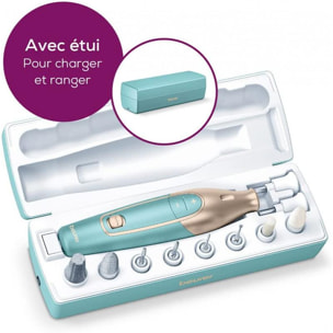 MP 84 - Set manucure pédicure, sans fil et rechargeable - 3 niveaux de vitesse