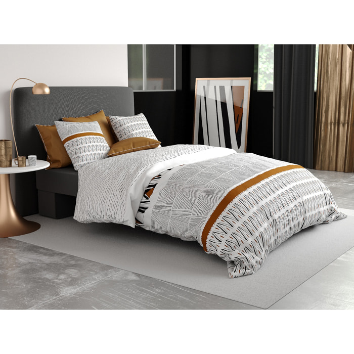 Parure housse de couette coton Louxor