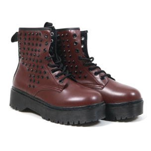 ANFIBIO FLATFORM BORCHIE CHOCOLA' BORDEAUX