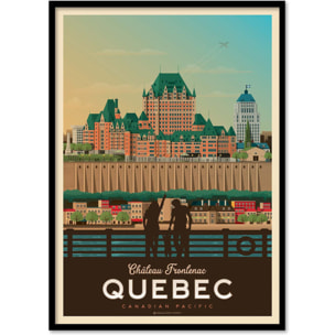 Affiche - Quebec - Olahoop Travel Posters