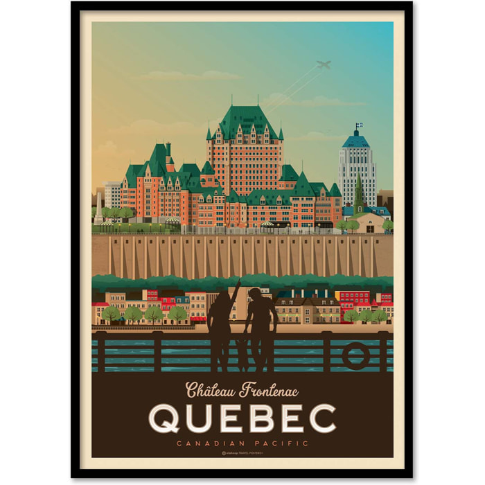 Affiche - Quebec - Olahoop Travel Posters