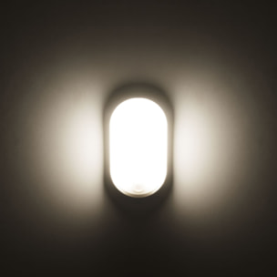 FORLIGHT Moo - Aplique de Pared Exterior LED IP54 de Color Blanco con Temperatura Regulable 3000-4000-6000K. Color Blanco