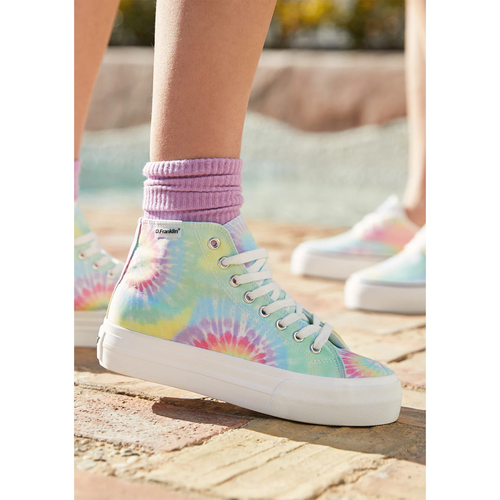 Zapatillas Altas One Way Tie Dye en Multicolor D.Franklin