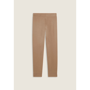 Pantaloni donna regular morbidi con dettagli micro-trecce