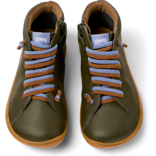 Zapatillas - CAMPER Peu Cami - Verde - Cuero liso