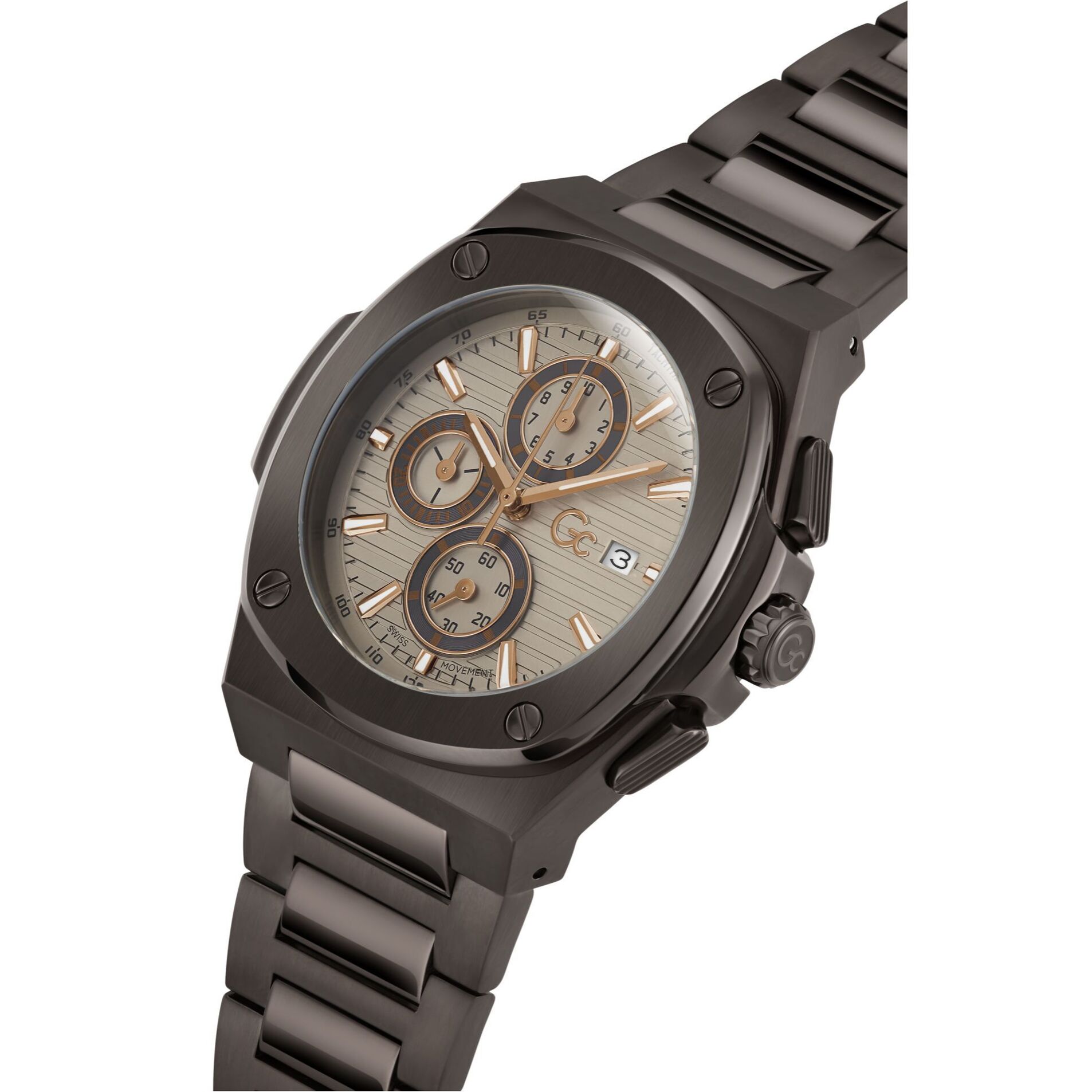 Gc Cronógrafo De Cuarzo Gc Coussin Shape