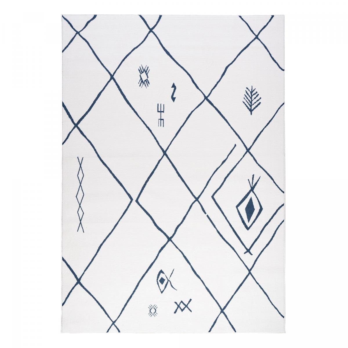 Tapis berbère tissé motif ethnic HAGE