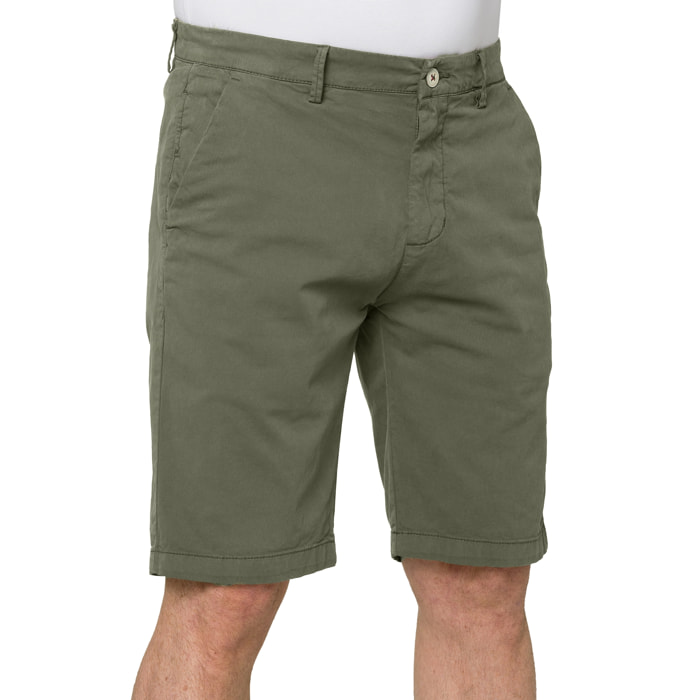 Bermuda Hot Buttered Moraiine chino Verde Militare