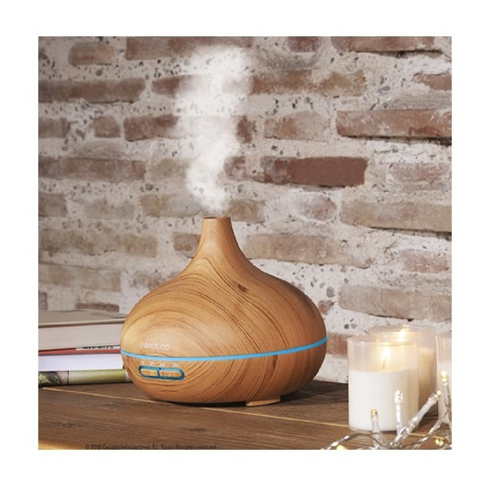 Cecotec Humidificateur Ultrasonique Pure Aroma 300 Yang. 300 ml, Diffuseur d’arô