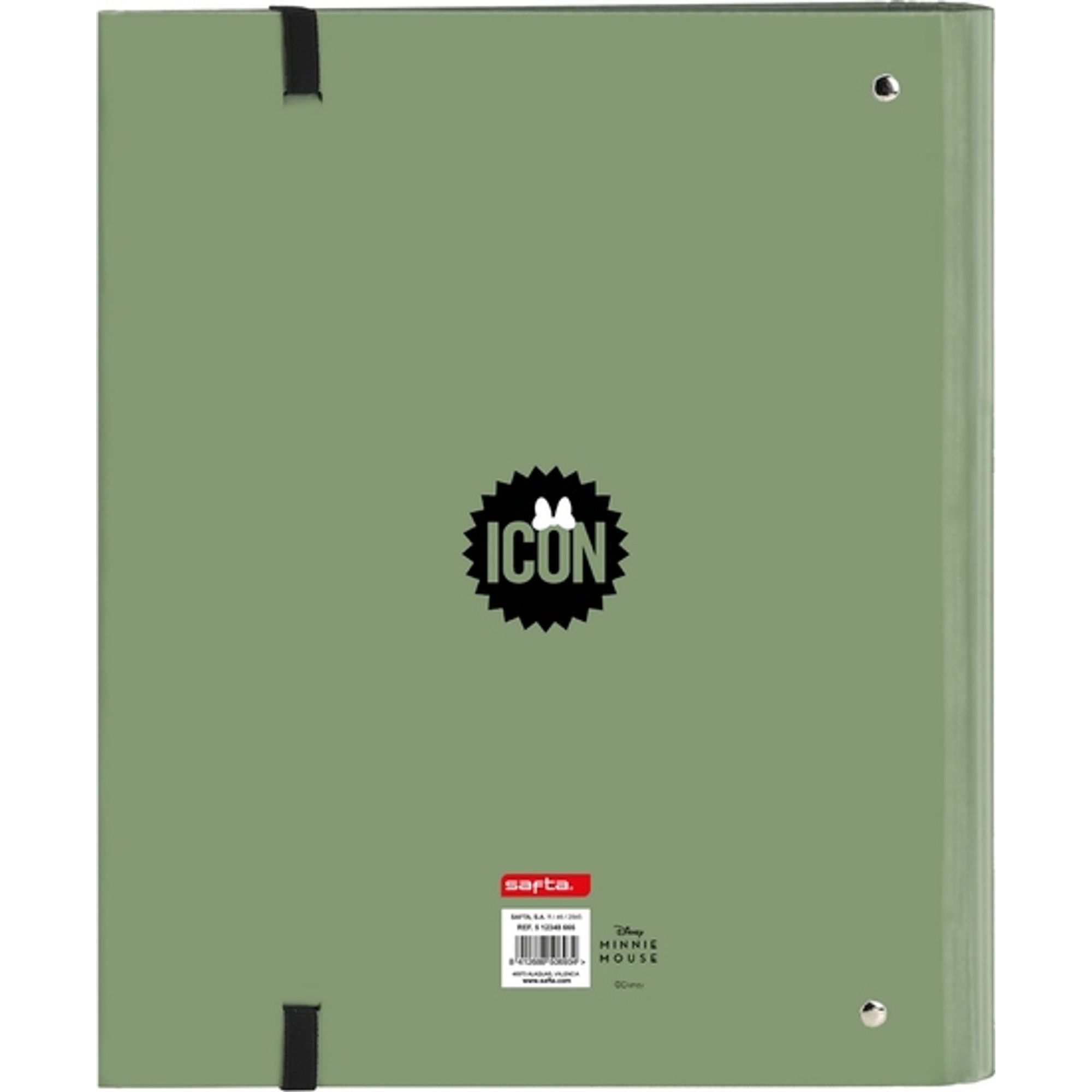 Carpeta 4 anillas 35mm c/recambio minnie mouse "mint shadow"