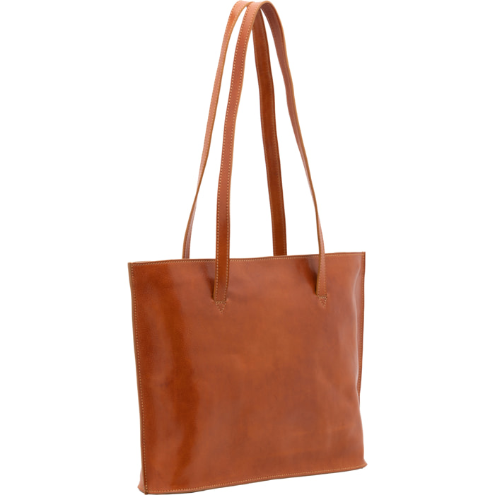 Borsa a spalla  da donna In Vera pelle Made in Italy 31x43x10 cm