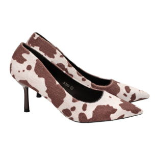 Decolletè in tessuto cavallino