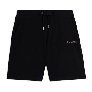 Pantaloni Corti in Jersey con Coulisse e Logo FREDDY