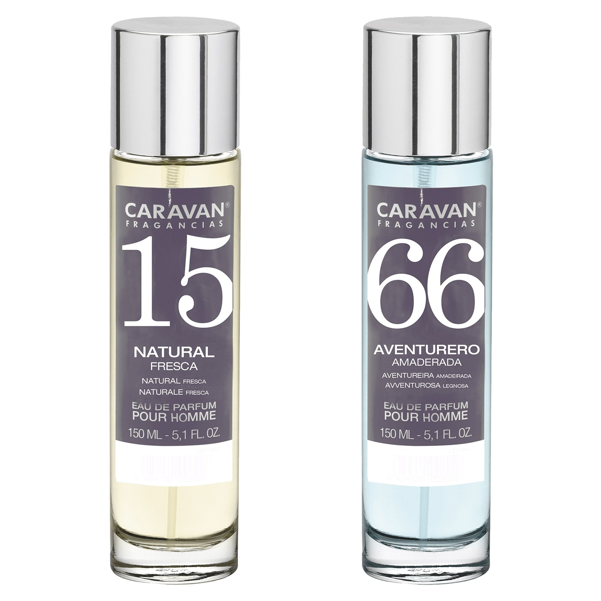 Set de 2 perfumes caravan hombre nº66 y nº 15