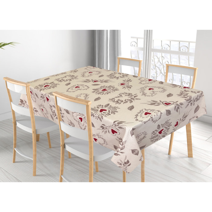 Tovaglia Cucina In 100% Cotone Made In Italy Disegno Antibes 140x180