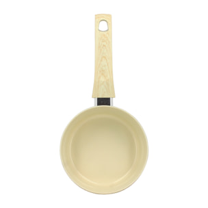 Casserole en revêtement céramique 16cm crème - tous feux COLORAMA