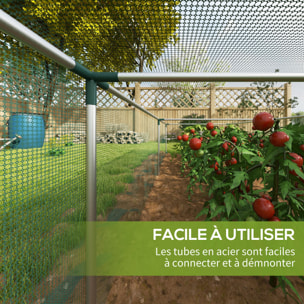 Serre de jardin serre à tomates filet protection porte HDPE vert