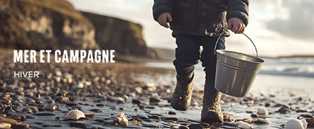 Mer et campagne en hiver