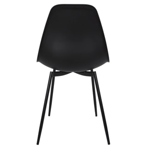 Chaise Gustav Noir - Lot de 6