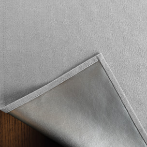 Rideau thermique accroche 3 en 1 occultant et réflecteur de chaleur - Gris Perle