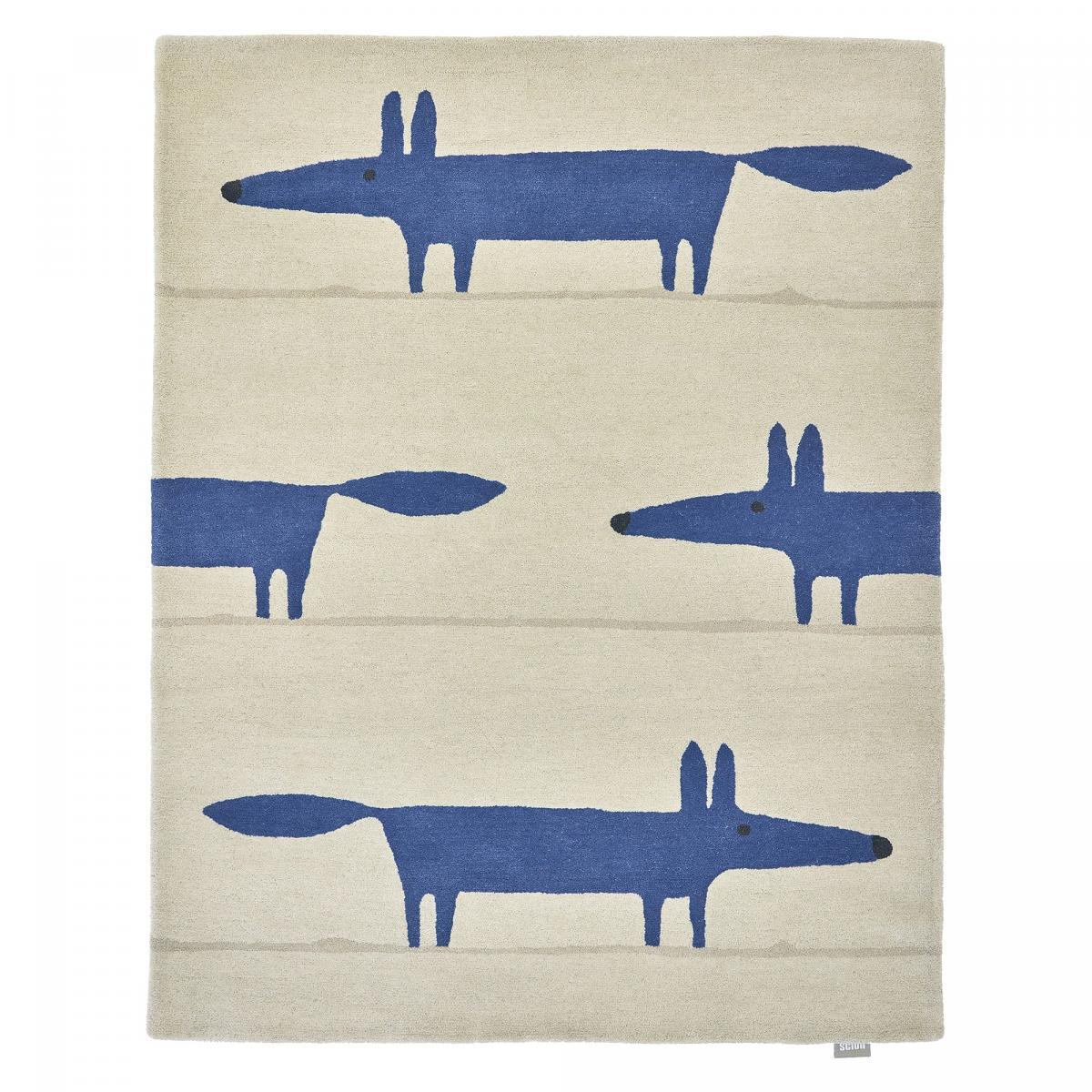Tapis enfant fait à la main en laine RAIL