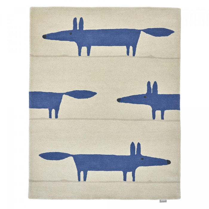 Tapis enfant fait à la main en laine RAIL
