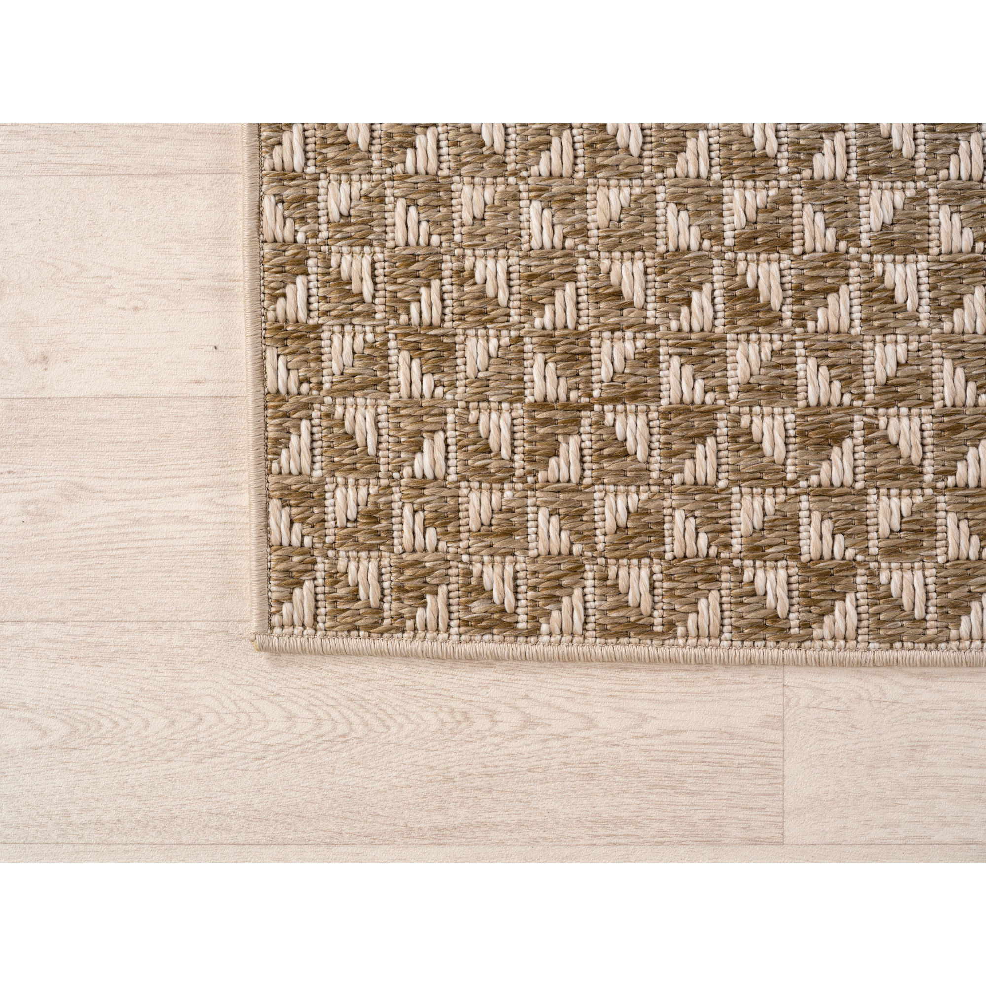 NEREA - Tapis intérieur/extérieur beige, design moderne