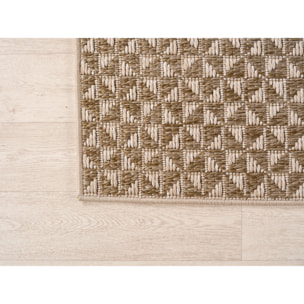 NEREA - Tapis intérieur/extérieur beige, design moderne