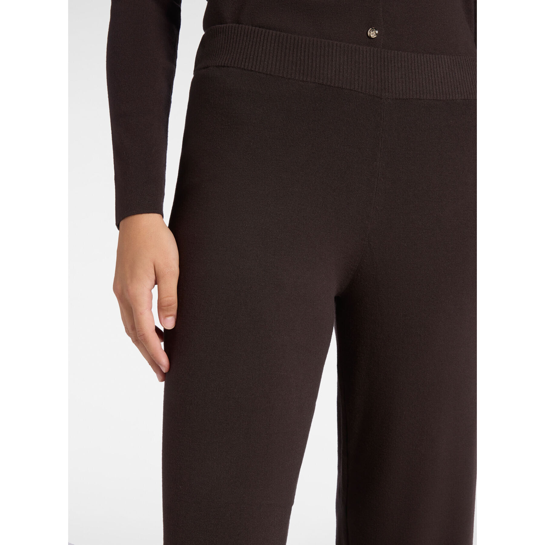 Elena Mirò - Pantaloni in tricot - Marrone