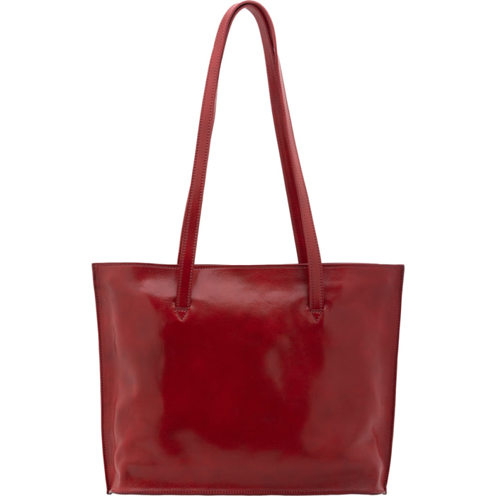 Borsa a spalla da donna - Modello False - 100% pelle - 31.0 x 43.0 x 10.0 cm