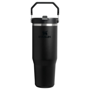 Botella de agua Isotermica Con Pajita - 0,89L - ICEFLOW™ FLIP STRAW TUMBLER 1,0 - Black