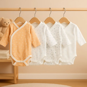 Pack 4 Body Basico Manga Larga