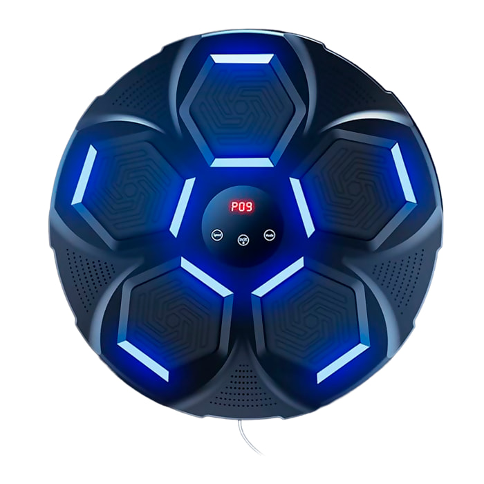Máquina de boxeo músical con bluetooth, luces y batería de larga duración. Con 9 modos de uso y 18 niveles de velocidad.